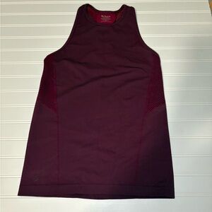 Athleta Maroon Sleeveless Athletic Top